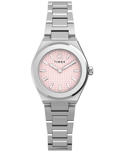 Timex Women's Quartz Analog Silver-Tone Stainless Steel Watch 24 mm
