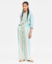 Liverpool Los Angeles Women's Pull-On Drawstring Wide-Leg Pants