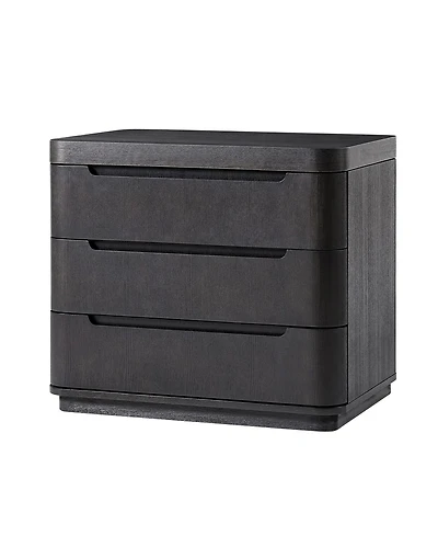 Hulala Home Waynesville Modern 25''W 3-Drawer End Table with Hidden Storage Compartment