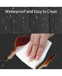 Mondawe 5-Piece Outdoor Dining Set with Ergonomic Textilene Chairs & 40.6" Round Table with Umbrella Hole