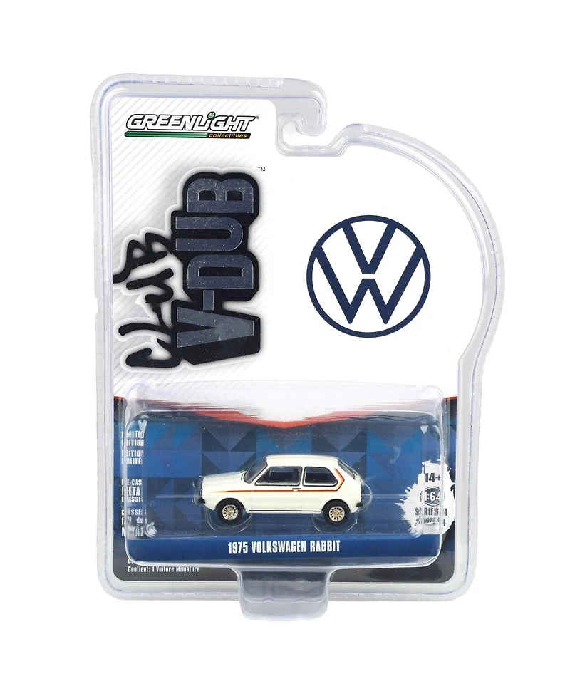 Greenlight 1/64 1975 Volkswagen Rabbit, Pastel , Club Vee-Dub Series