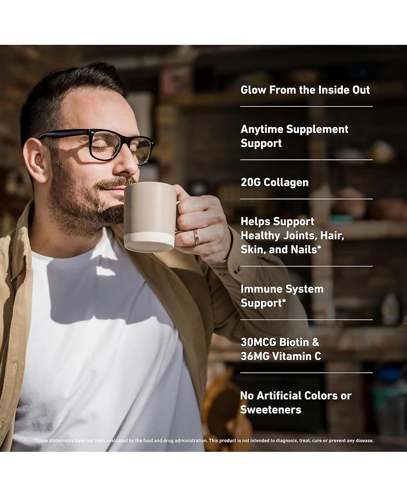 Isopure Collagen Peptides Powder, Promotes Hair, Nail, Skin and Joint Health, with Vitamin C and Biotin, Unflavored, 14 Servings