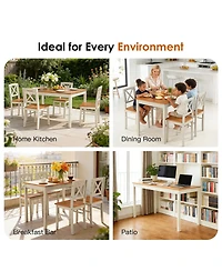 Streamdale Furniture 5-Piece Solid Rubberwood Kitchen Dining Sets