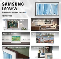Samsung QN85LS03HWFXZA 85" The Frame Pro Neo Qled 4K Smart Tizen Tv (2026)