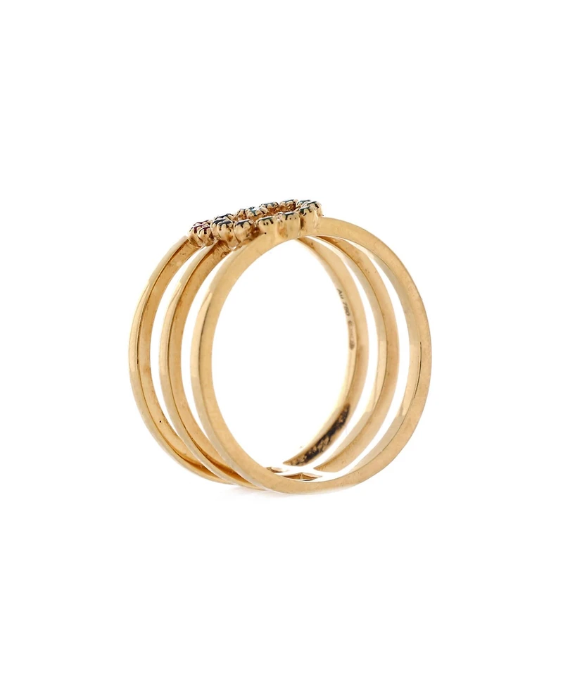 Pre-Owned Gucci Gg Running 3 Band Ring