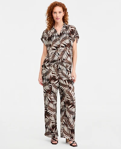 Jones New York Women's Mid Rise Wide Leg Pants