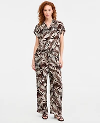 Jones New York Women's Mid Rise Wide Leg Pants