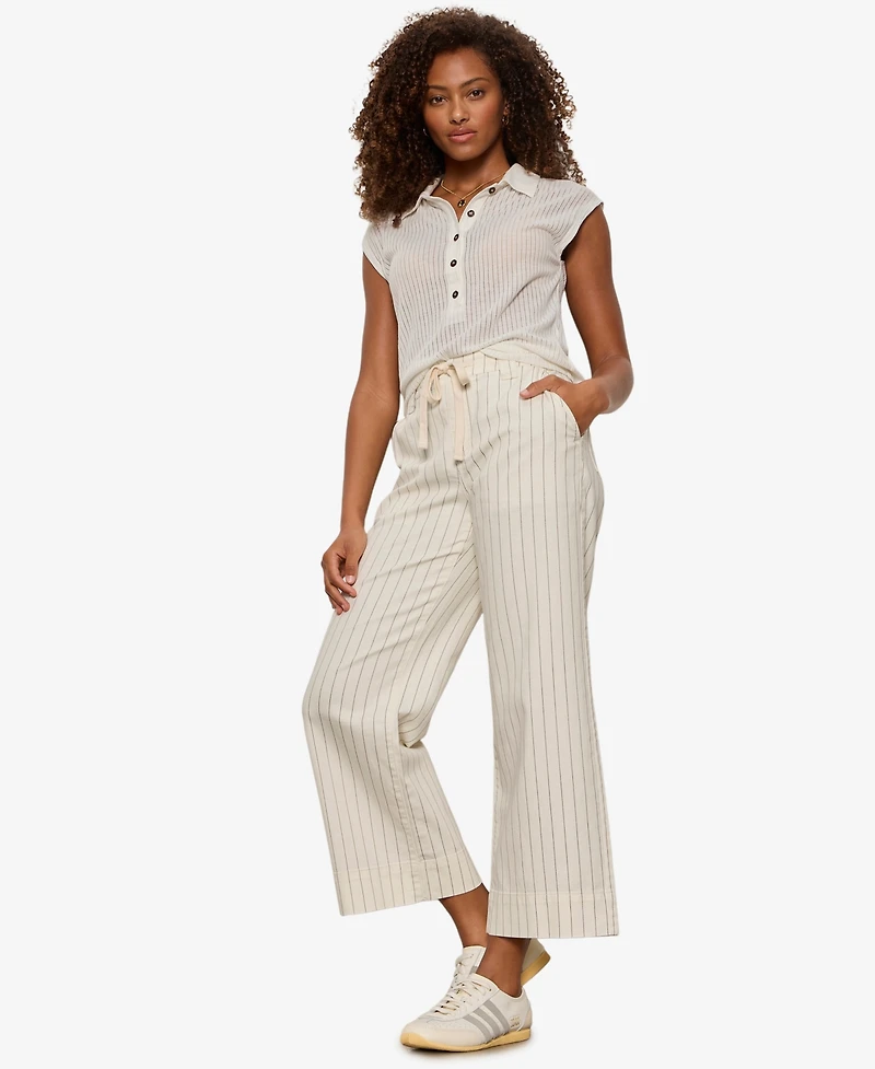 Sanctuary Petite Lily Wide-Leg Cropped Pants