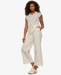 Sanctuary Petite Lily Wide-Leg Cropped Pants