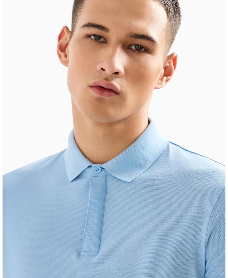 A|X Armani Exchange Men's Regular Fit With Patch Logo Polo Shirt