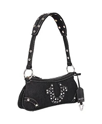 True Religion Studded Horseshoe De Denim shoulder bag