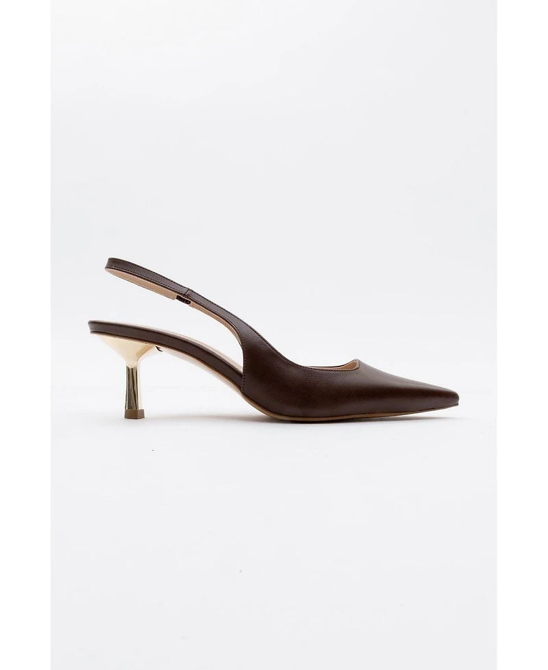 Prologue Shoe Women's Marten Slingback Pointed Toe Pump