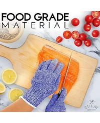 Cut Resistant Gloves Food Grade Level 5 Protection - Comfortable Safety Work