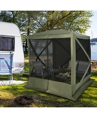 Gouun 6.7 x 6.7 ft Pop Up Gazebo with Mesh Netting and Carry Bag, Uv 50+ Protection