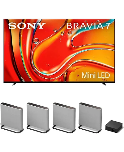 Sony K85XR70 85" 4K Bravia Lcd Mini Led Full Array Hdr Google Tv with a Sony Ht-A9M2 4.0.4 Ch Bravia Soundbar (2024)
