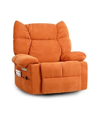 Dyhome Faux Leather Upholstered Dining Chairs Set of 2, Modern Design Side With Metal Leg and Back