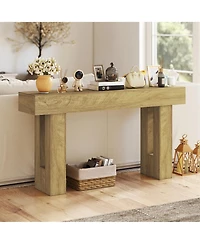 Homcom 42 Inch Console Table, Narrow Sofa Table Behind the Couch,