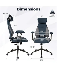 Gouun Ergonomic Office Chair with 2D Headrest and Rocking Backrest