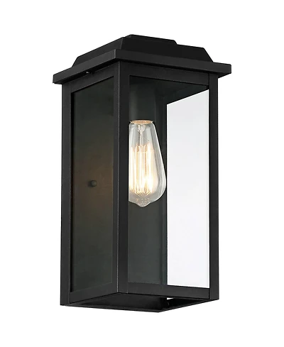 John Timberland Eastcrest Modern Outdoor Wall Light Fixture Textured Clear Glass Panels for Post Exterior Barn Deck House Porch Yard Patio