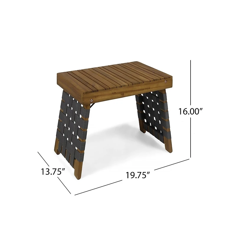 Mondawe Foldable Wood Side Table