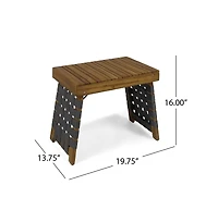 Mondawe Foldable Wood Side Table