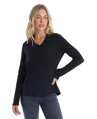 Wilt Clothing Women's Mixed Media Double Layer Long Sleeve