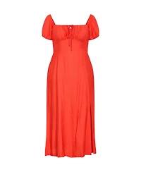 City Chic Women's Abbigail Split Maxi Dress