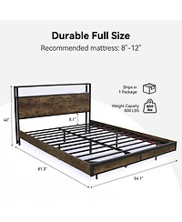 Sailvan Bed Frame With Led Lights