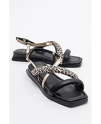 Forever & Always Shoes Women's Shoes Leamil Leather Sandal