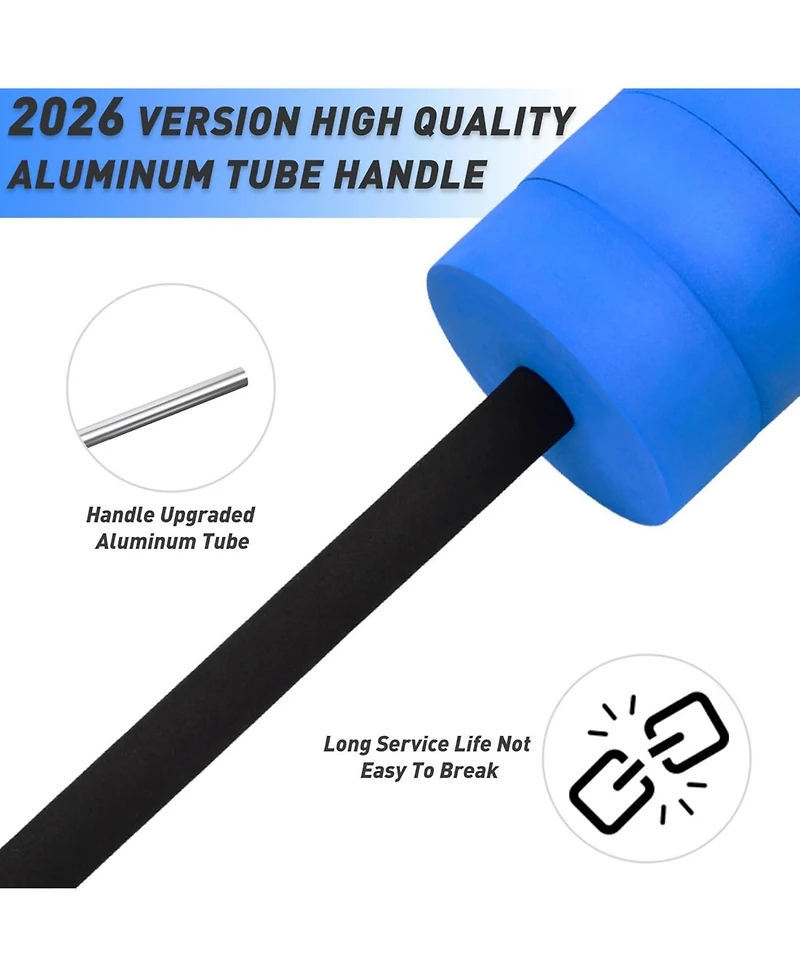 Hikeen Aquatic Exercise Dumbbells Water Dumbbell Pool Resistance Aquatic Fitness Barbells High-Density Eva Foam Pool Weights Dumbbells