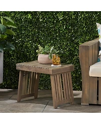 Mondawe Foldable Outdoor Side Table, Compact Patio Accent Table