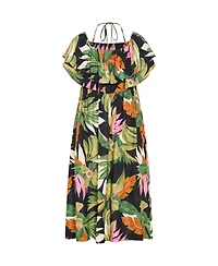 City Chic Women's Paradiso Print Maxi Dress