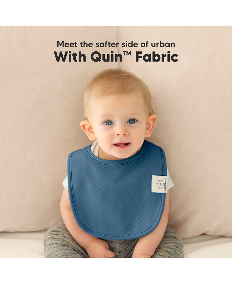 KeaBabies 8pk Quin Baby Bibs for Drooling and Teething, Cotton Drool Bibs, Newborn Boys, Girls