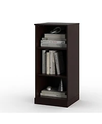 Palace Imports Premium 100% Solid European Oak Hardwood 3-Shelf Modular Bookcase.