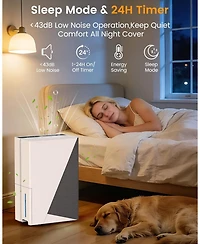 Cowsar 80 Pint Dehumidifier for 4500 Sq. Ft, Energy Star, with Drain Hose