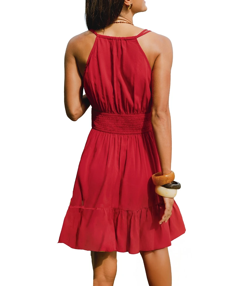 Cupshe Women's Real Love Red Mini Beach Dress