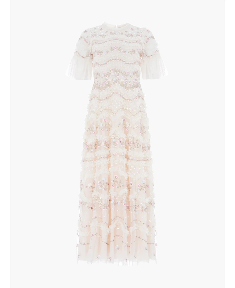 Needle & Thread Women's Marina Ruffle Ankle Gown