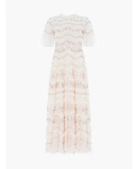 Needle & Thread Women's Marina Ruffle Ankle Gown