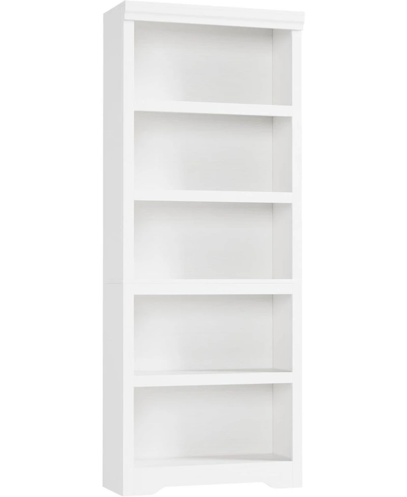 gaomon Tall Farmhouse Bookshelf, 5 Tier Open Bookcase with Adjustable Shelves and Anti-Tip, Storage Organizer for Living Room