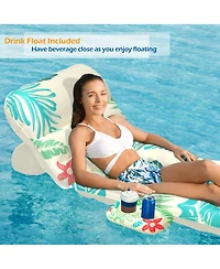 Gnuadz Inflatable Pool Float Lounger Chair with Adjustable Backrest