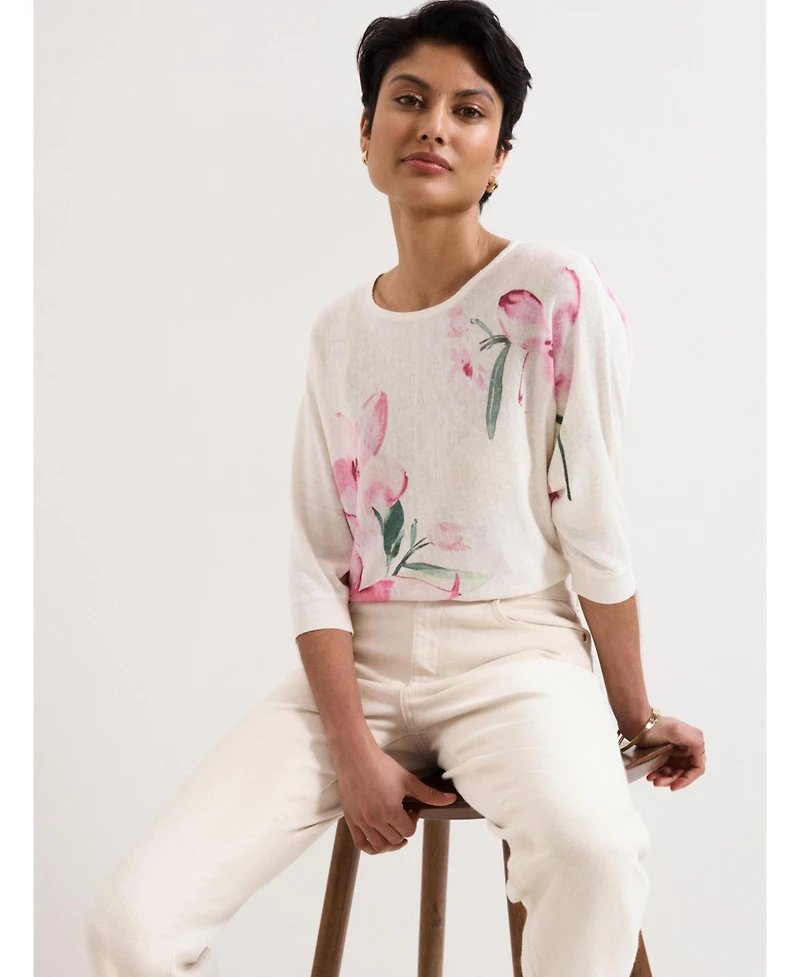Phase Eight Women's Lorelei Boatneck Floral Jumper