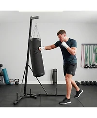 Soozier 72.8"-90.9" Adjustable Freesding Punching Bag with Sd,
