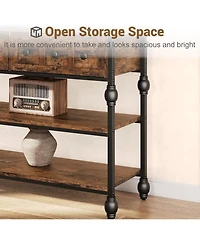 gaomon 53" 3-Tier 3-Drawer Console Sofa Table (Hallway/Living Room