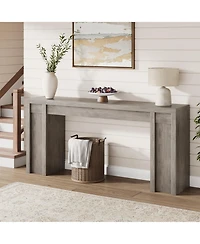 gaomon 70" Long Rustic Farmhouse Console Table, Hallway Accent Table for Entryway and Living Room
