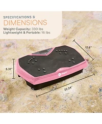 Lifepro Vibration Plate Exercise Machine with Magnetic Acupoints – Full Body Vibration Platform Lymphatic Drainage Massager