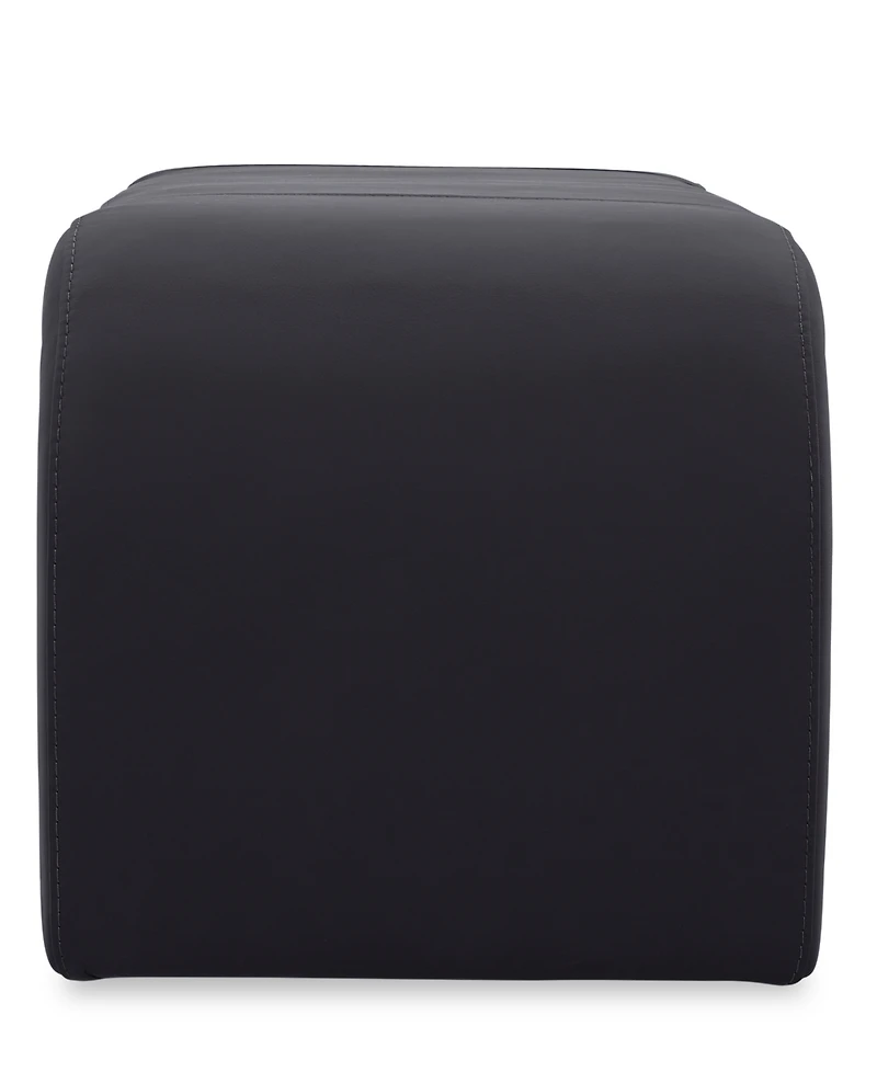 Furniture Clarie Leather Ottoman