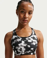 Nike Women's Swoosh Medium Support Padded Printed Sports Bra