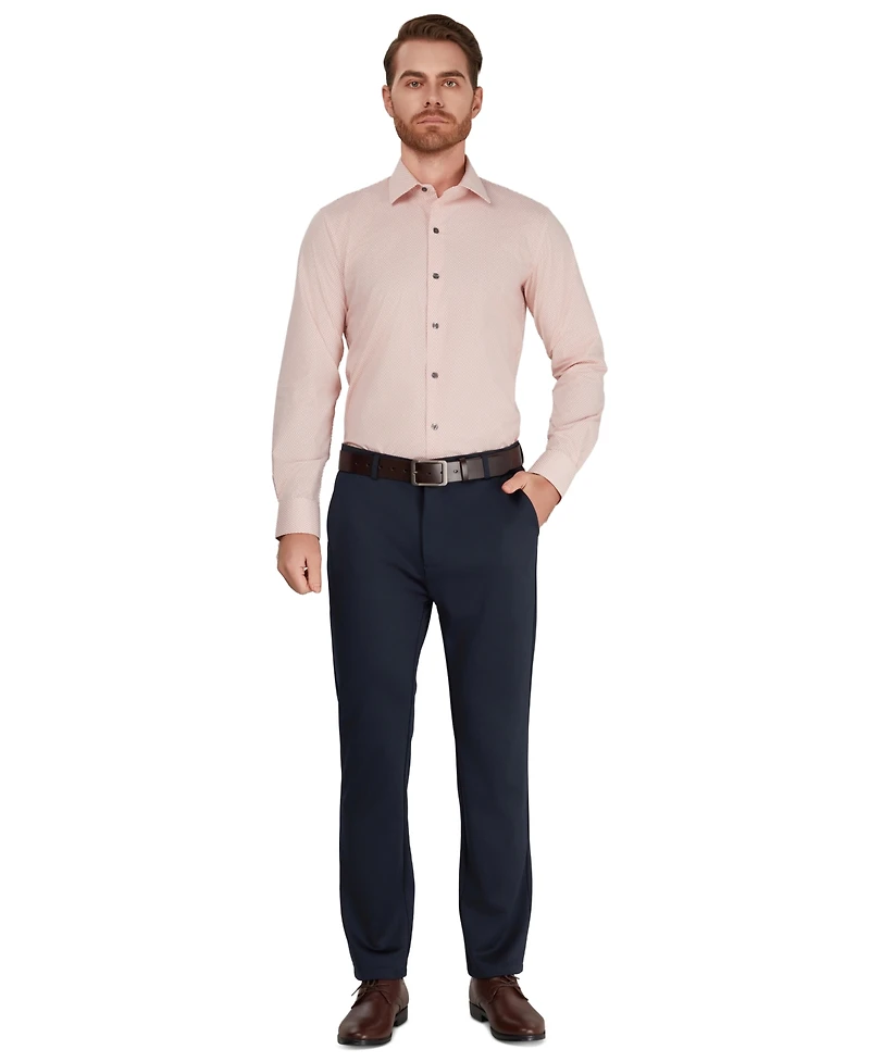 Alfani Men's Geometric Pattern Spread-Collar Dress Shirt, Macy's Exclusive