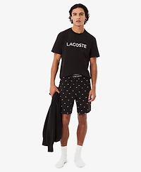 Lacoste Men's Crewneck T-Shirt and Pajama Shorts, 2-Piece Set