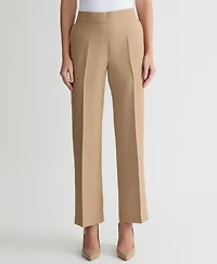 Kasper Women's Linen-Blend Pull-On Pants